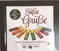 Süße Grüße feine Schokoladenstäbchen