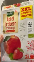 Apfel erdbeer fruchtmus