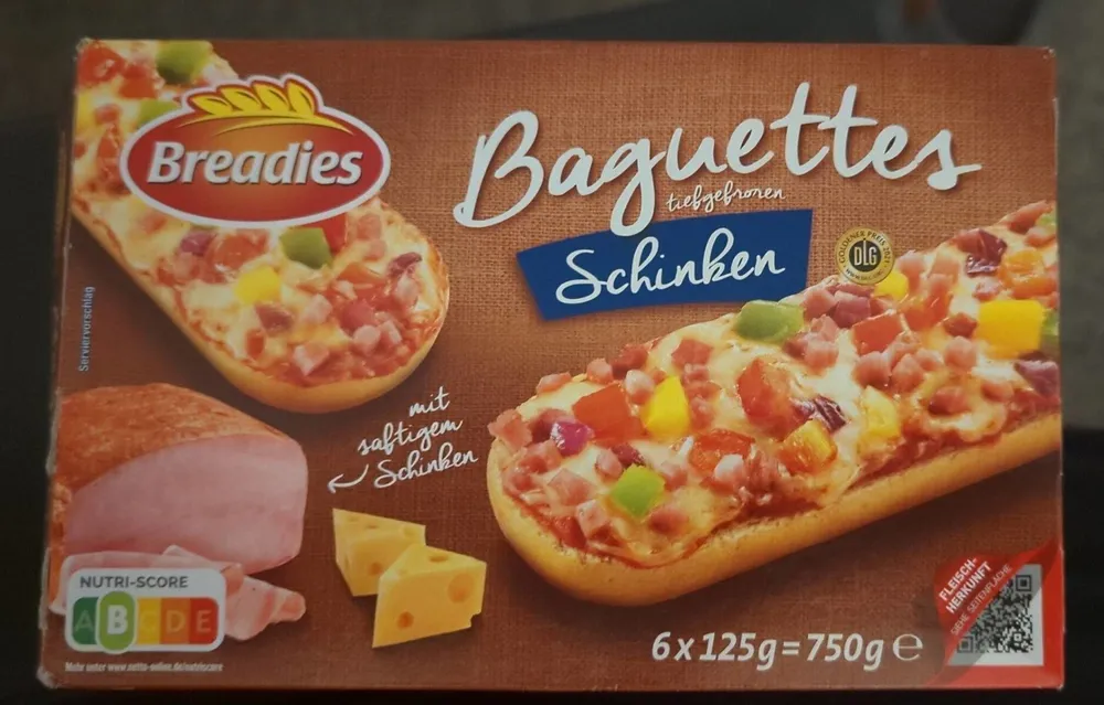 Baguettes Schinken