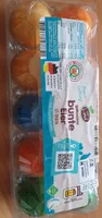 Gekochte bunte Eier
