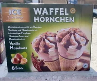 Waffel Hörnchen Haselnuss