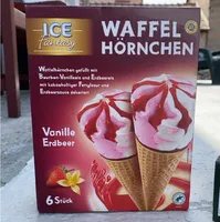 WAFFEL HÖRNCHEN Vanille Erdbeer