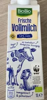 Frische Vollmilch 3,8% Fett