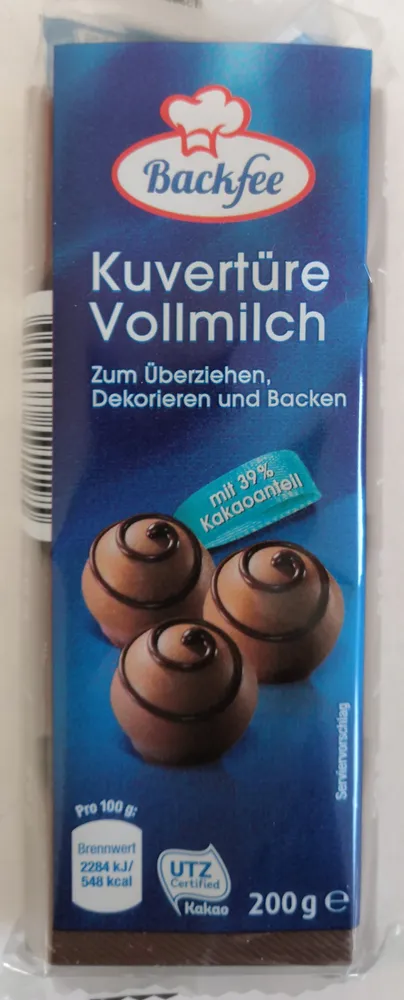 Kuvertüre Vollmilch