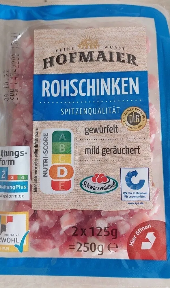 Rohschinken Würfel
