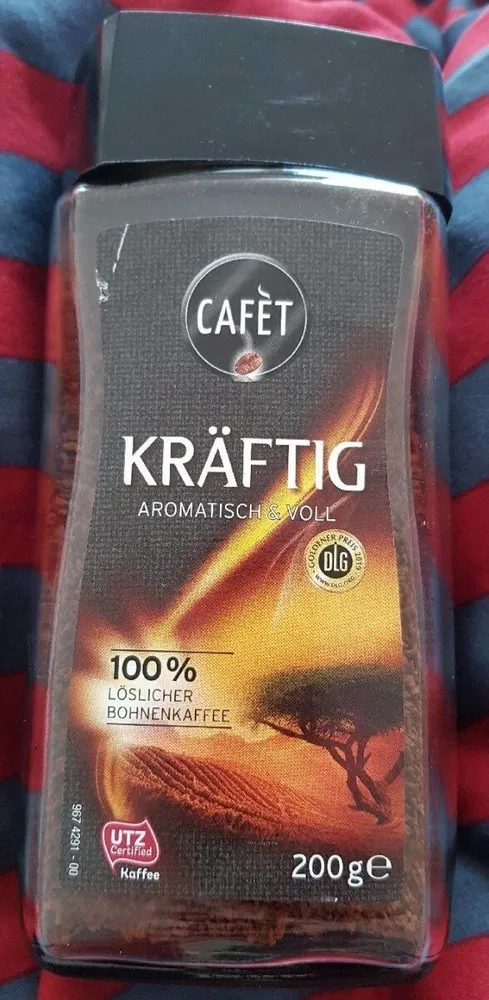 Löslicher Kaffee, kräftig