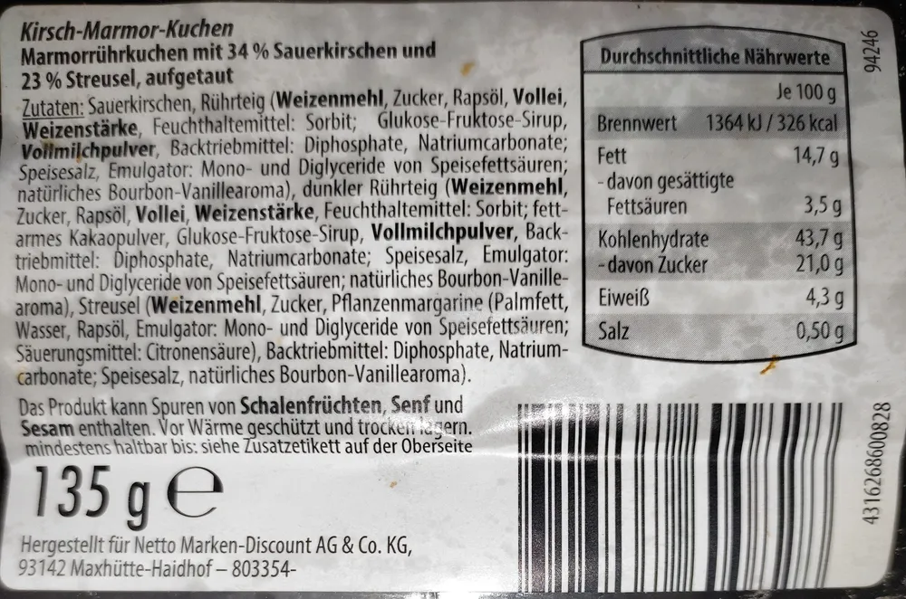 Kirsch-Marmor-Kuchen