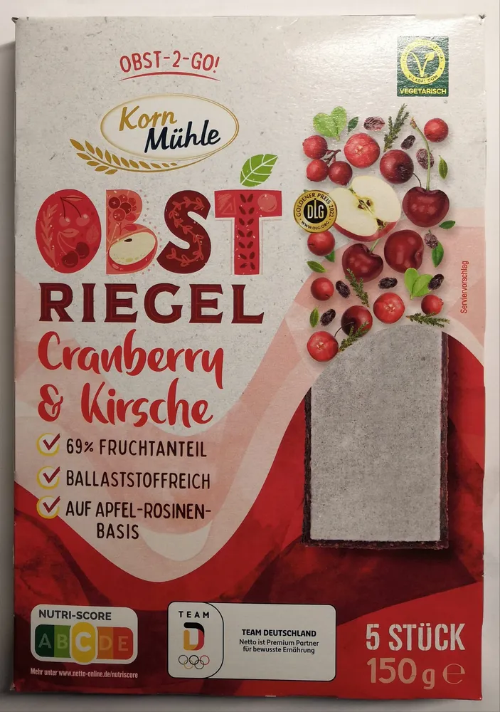 Obstriegel Cranberry & Kirsche