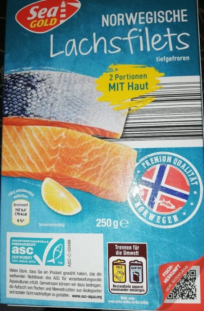 Norwegische lachsfilets