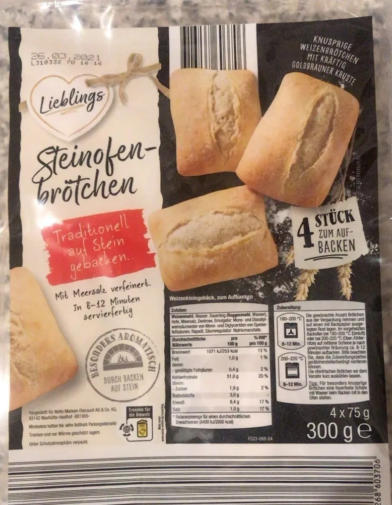 Steinofen-Brötchen