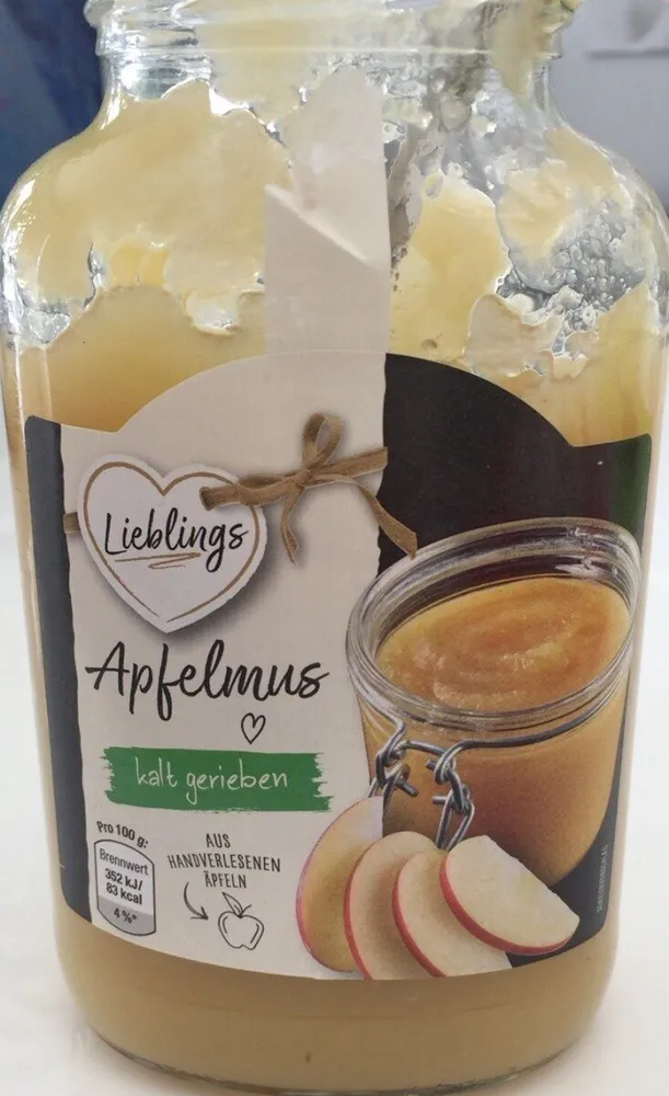 Apfelmus, kalt gerieben