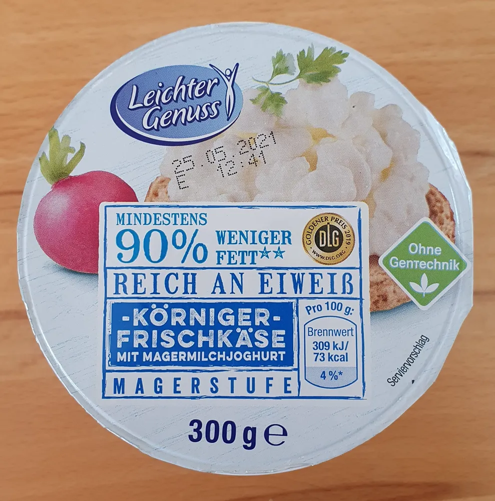 Körniger Frischkäse Magerstufe