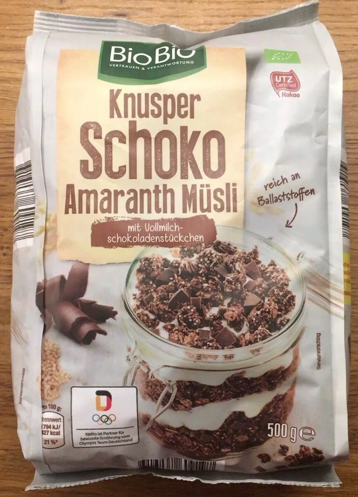 Knusper-Schoko-Amaranthmüsli
