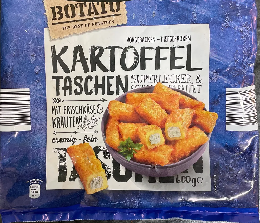 Kartoffeltaschen mit Frischkäse & Kräutern