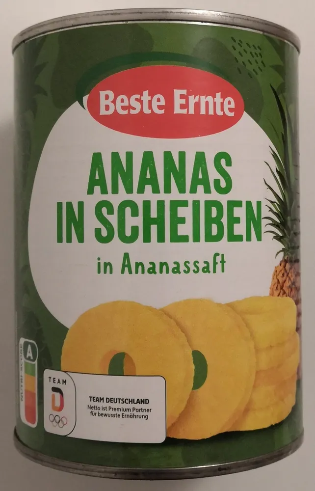 Ananas in Scheiben, Beste Ernte