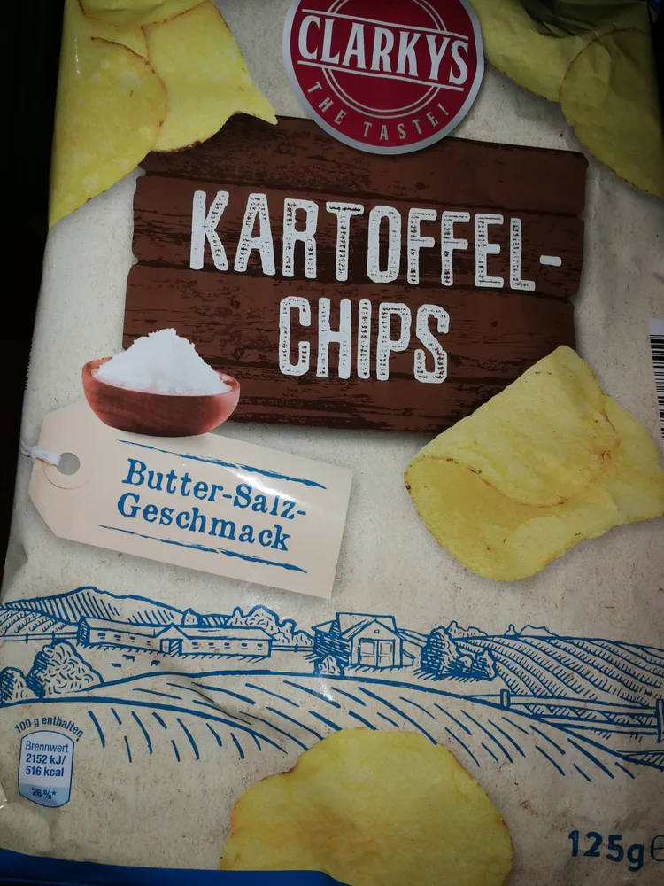 Kartoffel Chips Butter Salz Geschmack
