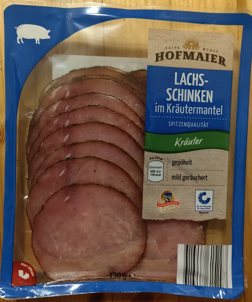 Lachsschinken im Kräutermantel