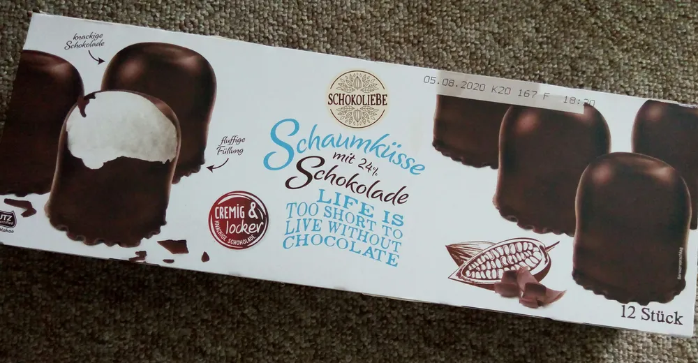 Schaumküsse mit 24 % Schokolade