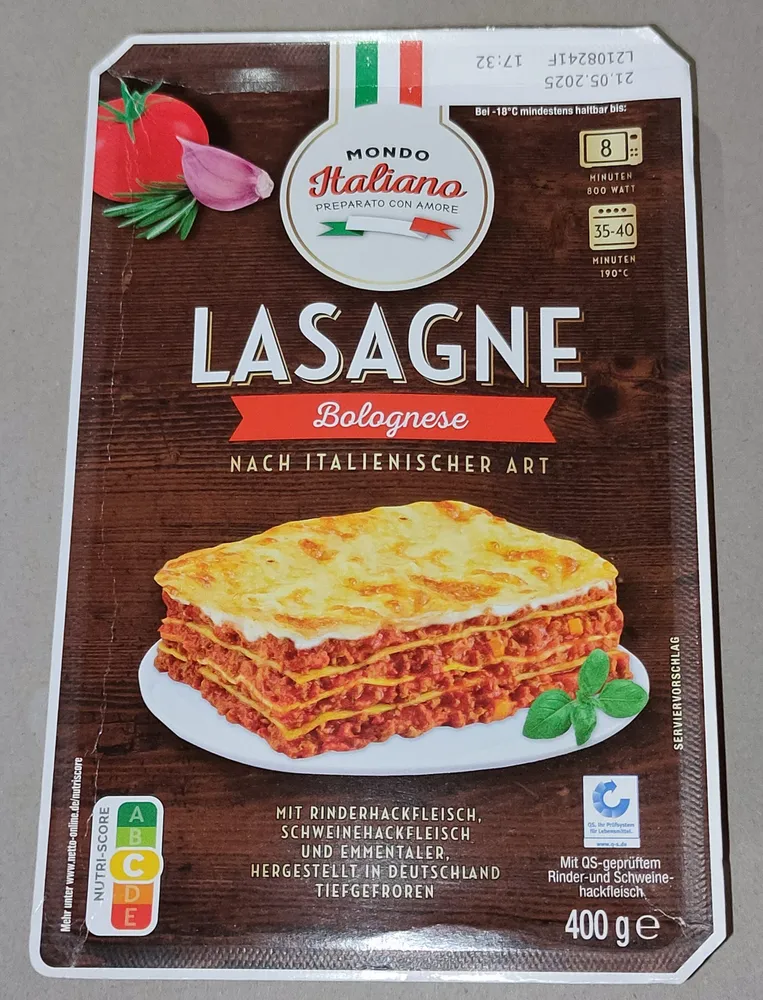 Lasagne Bolgnese