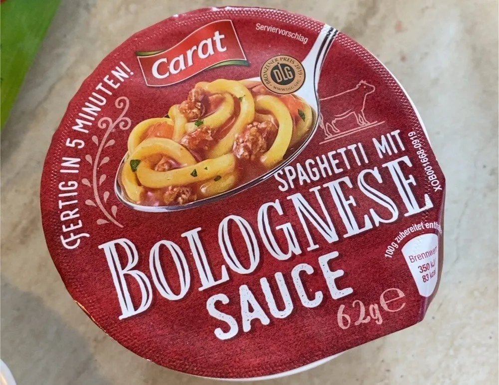 Spaghetti mit Bolognese sauce