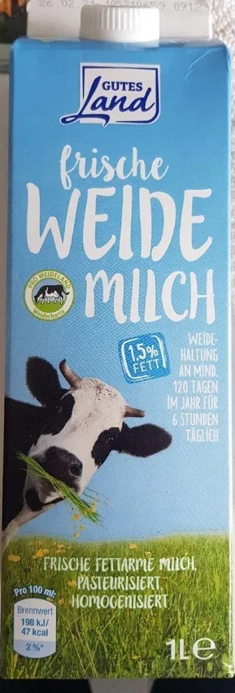 Frische Weidemilch