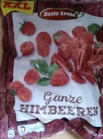 Ganze Himbeeren erntefrisch tiefgefroren