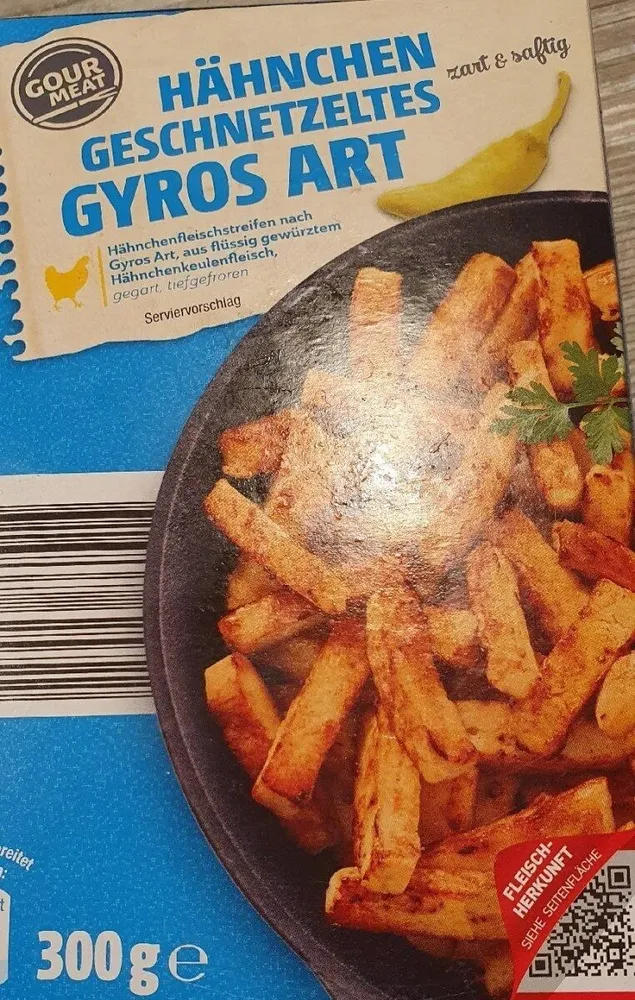 Hähnchen Geschnetzeltes Gyros Art
