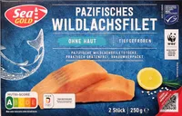 Pazifisches Wildlachsfilet ohne Haut