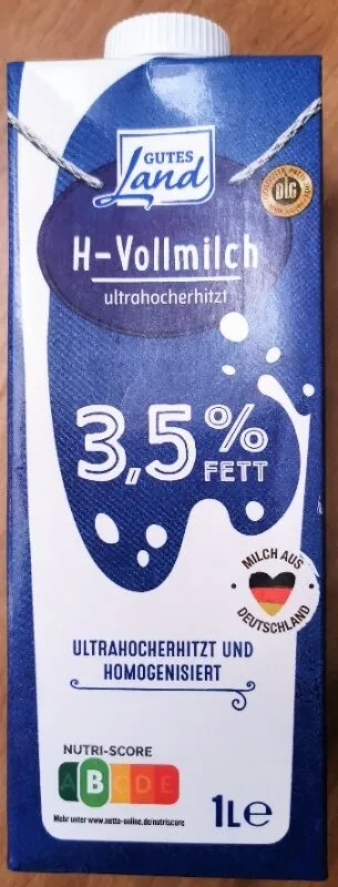 Milch - H-Vollmilch 3,5 % FETT