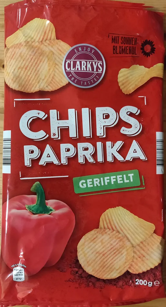 Chips Paprika geriffelt