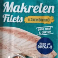 Makrelen Filets (in Sonnenblumenöl)