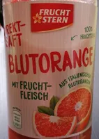 Blutorangensaft mit Fruchtfleisch
