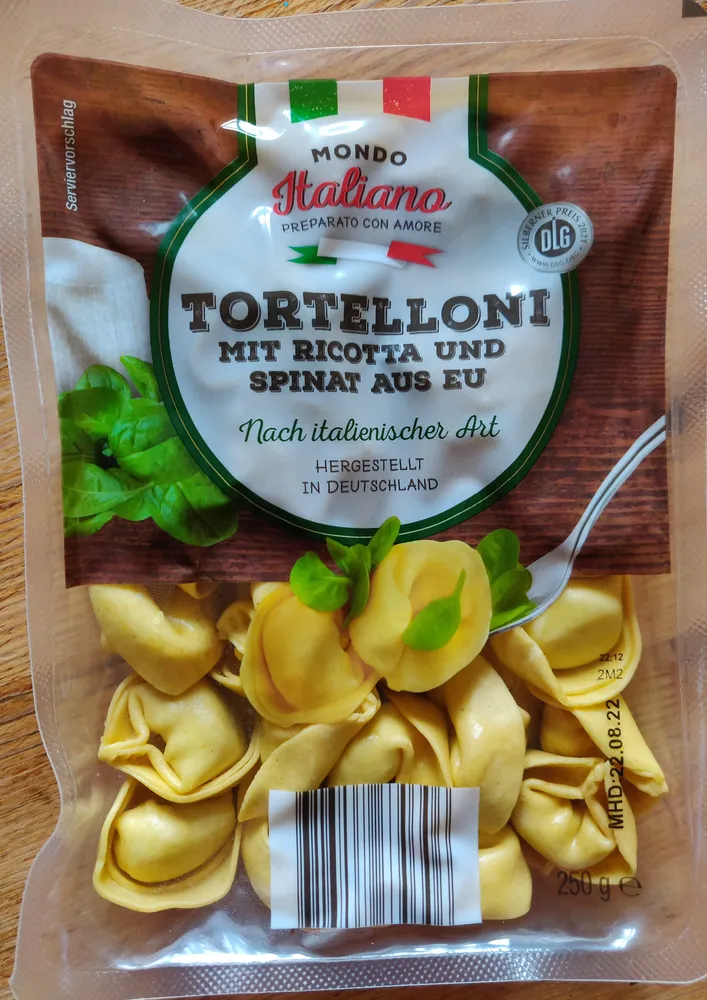 Tortelloni mit Ricotta und Spinat aus EU