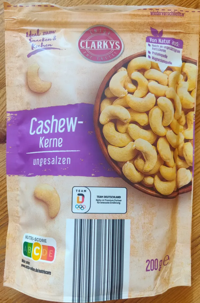 Cashewkerne ungesalzen