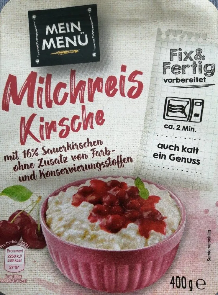 Milchreis Kirsche
