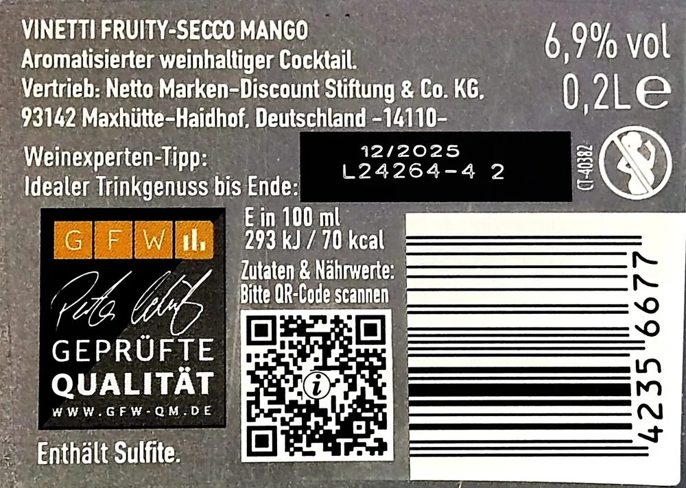 Fruity-Secco Mango 4er-Pack