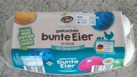 Gekochte bunte Eier