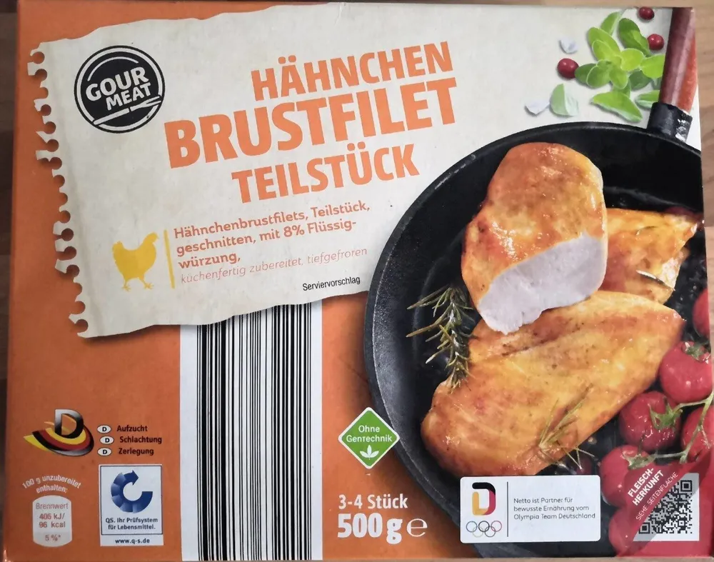 Hähnchenbrustfilet Teilstück, mit 8 % Flüssigwürzung