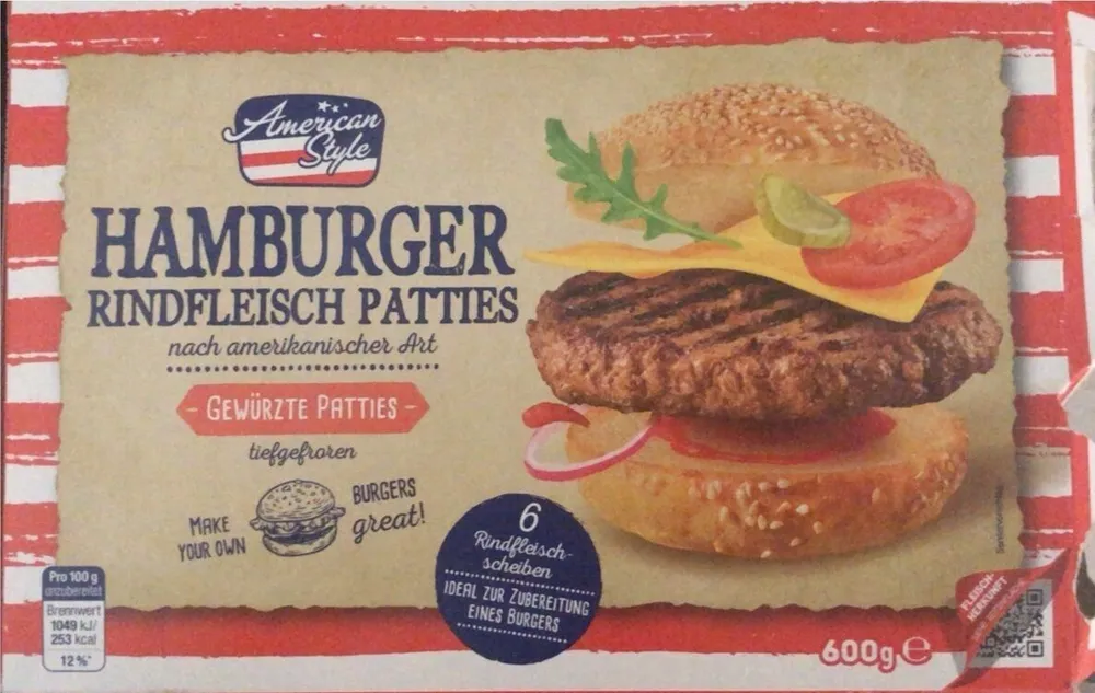 Hamburger Rindfleisch Patties