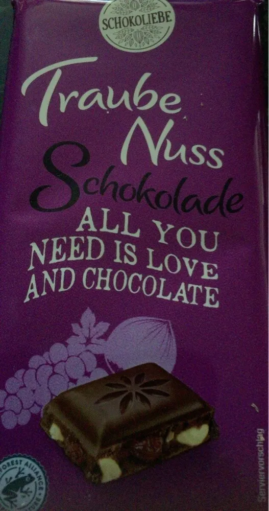 Traube Nuss Schokolade