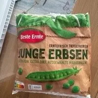Junge Erbsen BESTE ERNTE