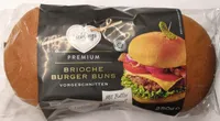 Premium Brioche Burger Buns vorgeschnitten