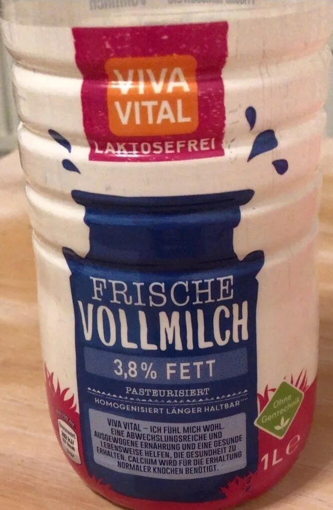 Frische Vollmilch 3,8 % Laktosefrei