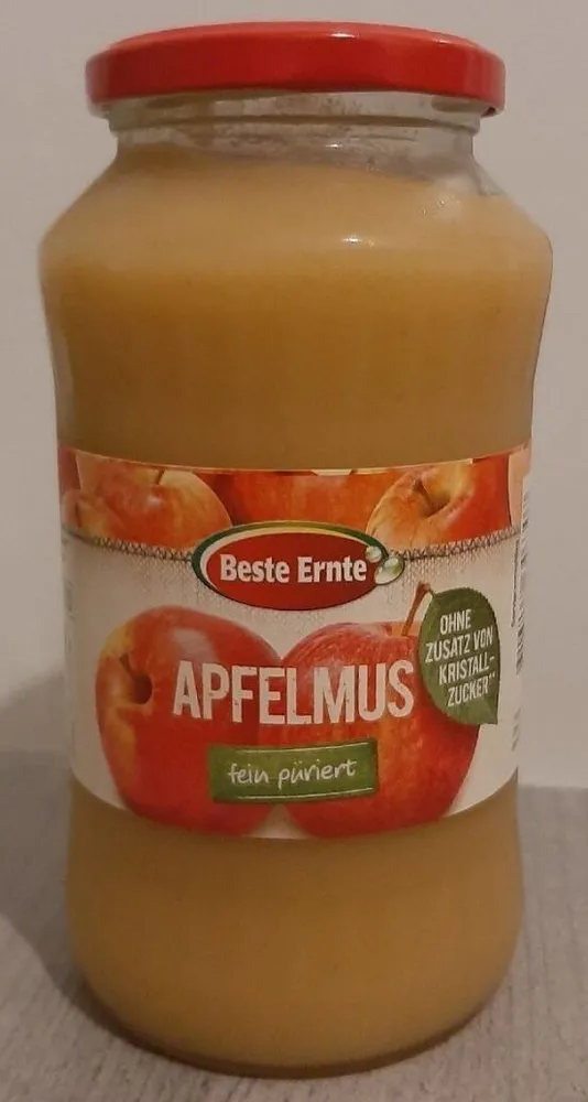 Apfelmus, fein püriert, ohne Zuckerzusatz