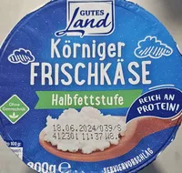 Körniger Frischkäse Halbfettstufe