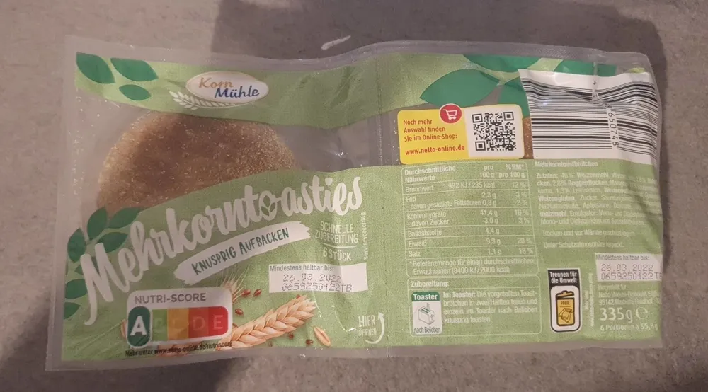 Mehrkorntoasties