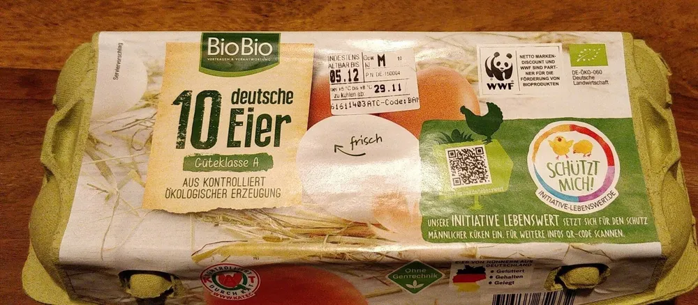 10 deutsche Bio-Eier