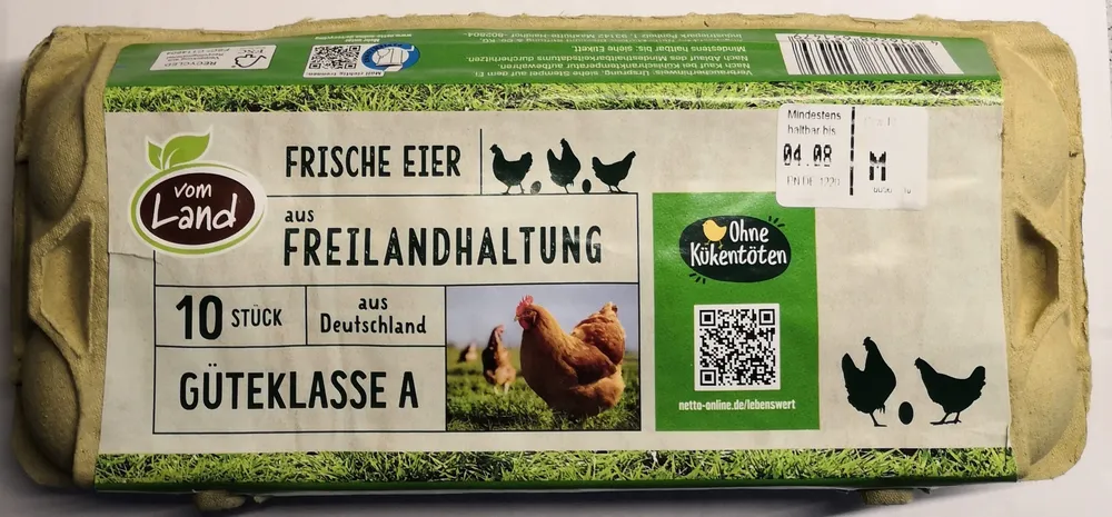 Eier aus Freilandhaltung