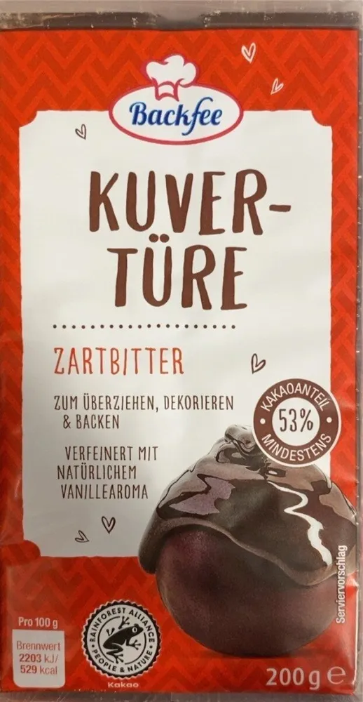 Kuvertüre Zartbitter schokolade