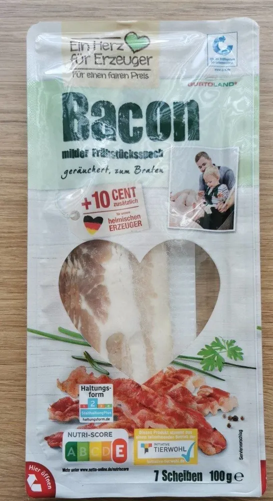 Bacon mild geräuchert